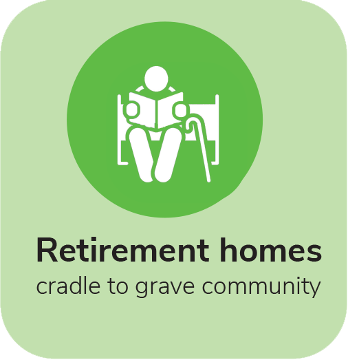 Retirement homes - cradle to grave community