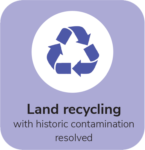 Land recycling with historic contamination resolved