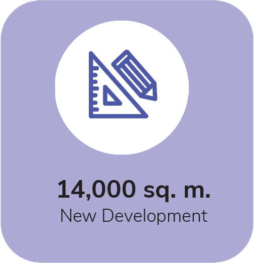 14,000 sq m new development